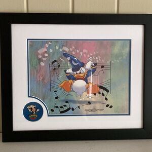 Disney ‘03 Donald Duck Print & Pin NWOT